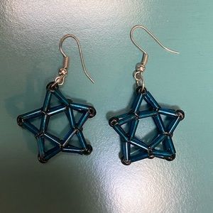 😀Handmade Star Earrings🌹